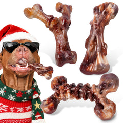 Kseroo indestructible bone close-up emphasizing rugged texture for aggressive chewers.
