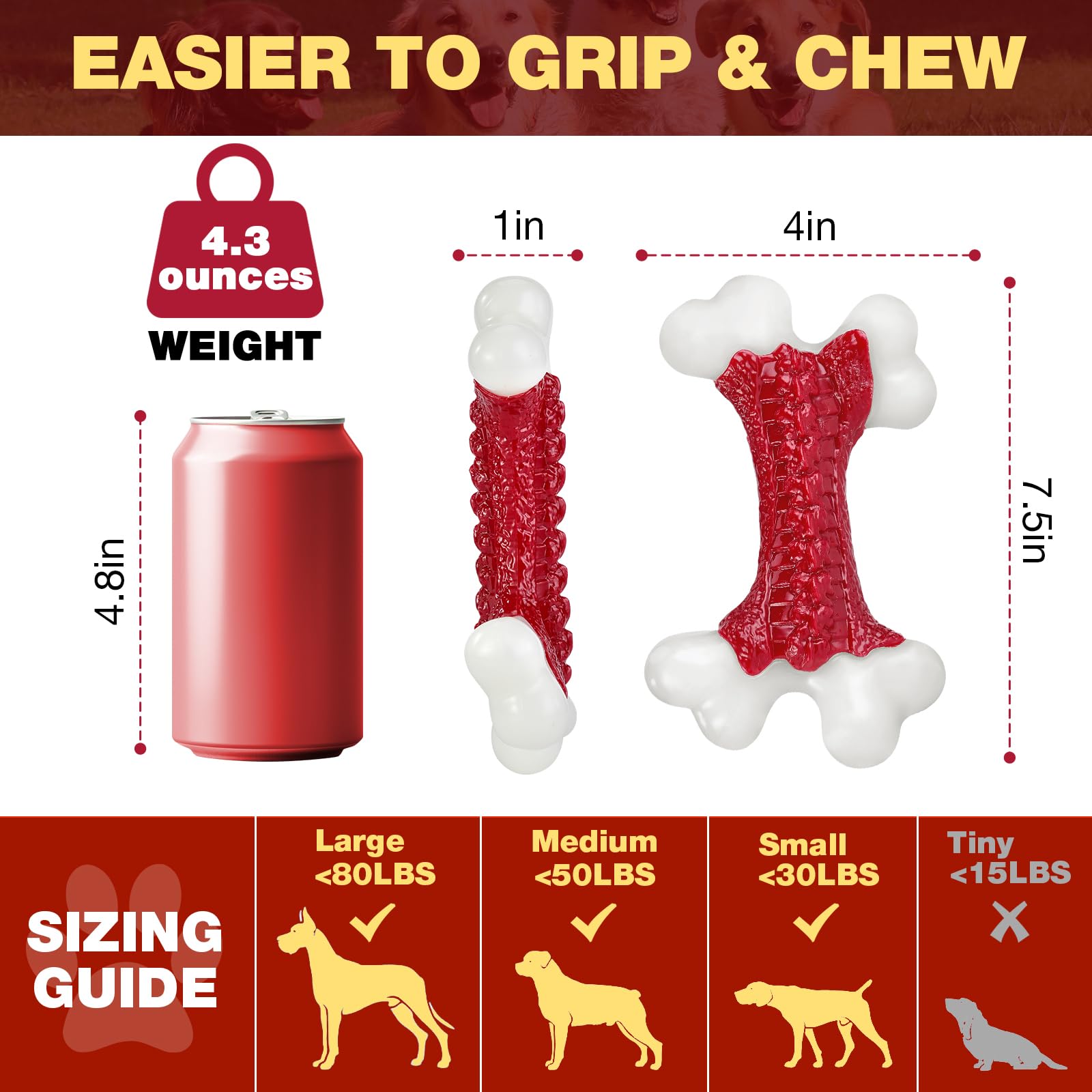 Kseroo almost-indestructible bone toy invites focused chewing and bonding.