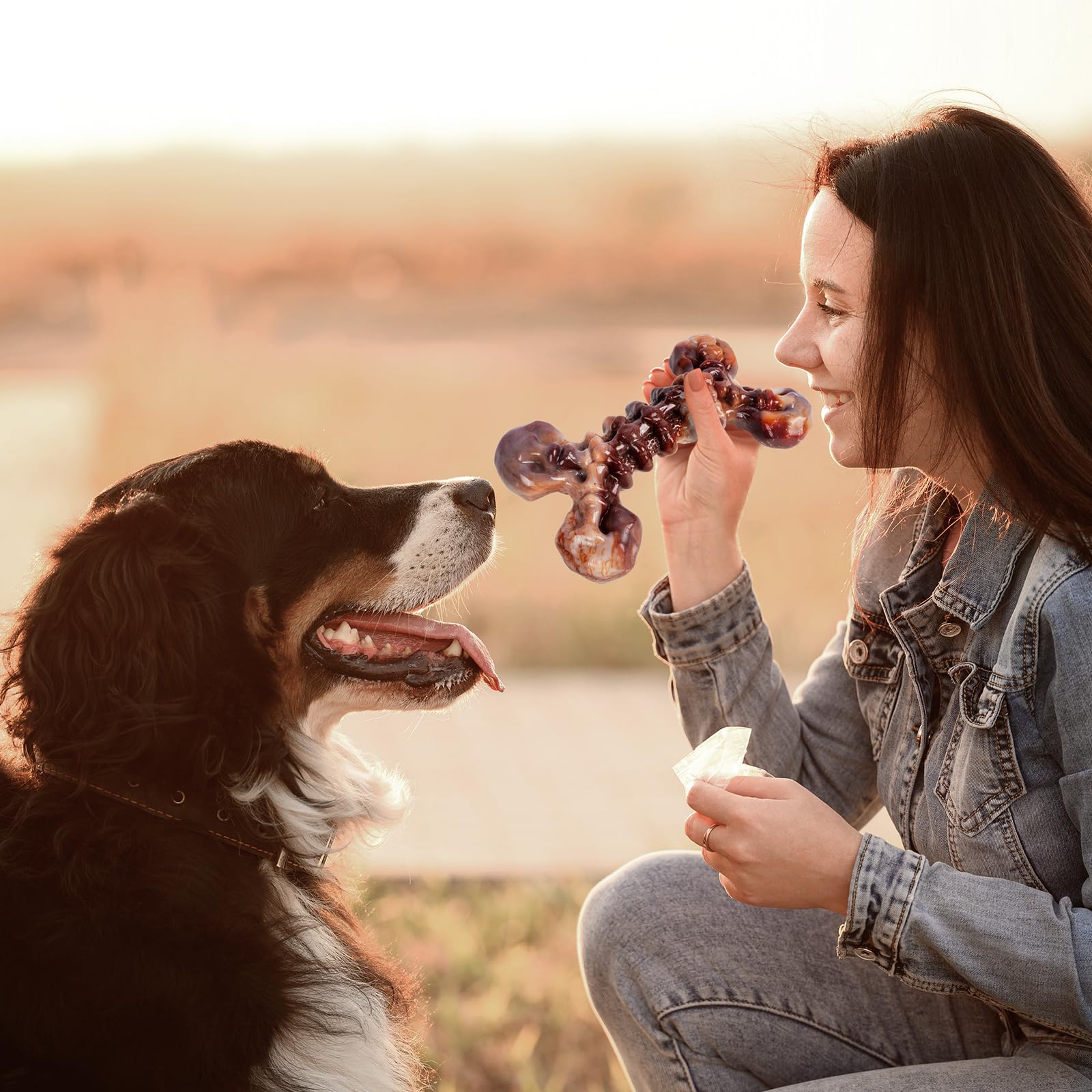 Kseroo 25–80 lb sizing ensures comfortable, safe chewing for medium to large dogs.