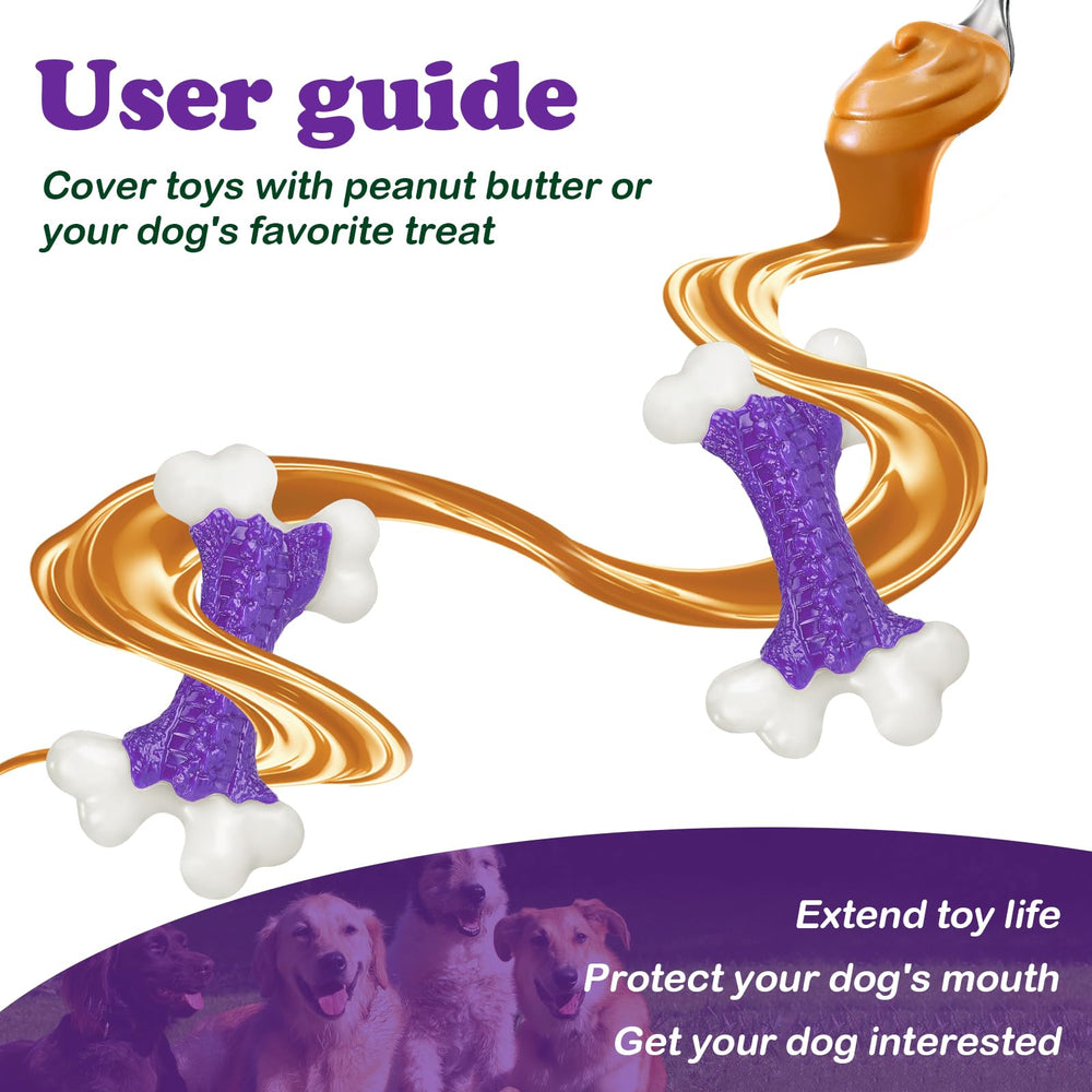Kseroo indestructible bone toy for large breeds promotes focused chewing and jaw exercise.