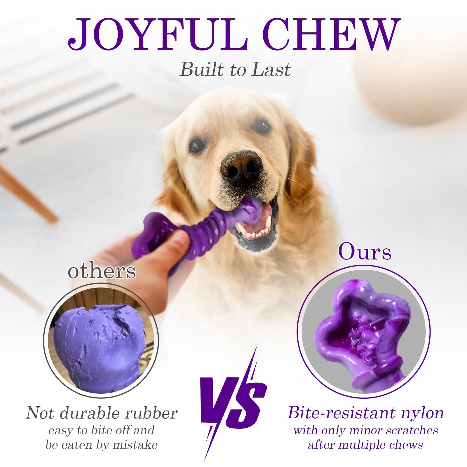 Kseroo interactive chew toy featuring kibble core for mental stimulation