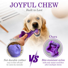 Kseroo interactive chew toy featuring kibble core for mental stimulation