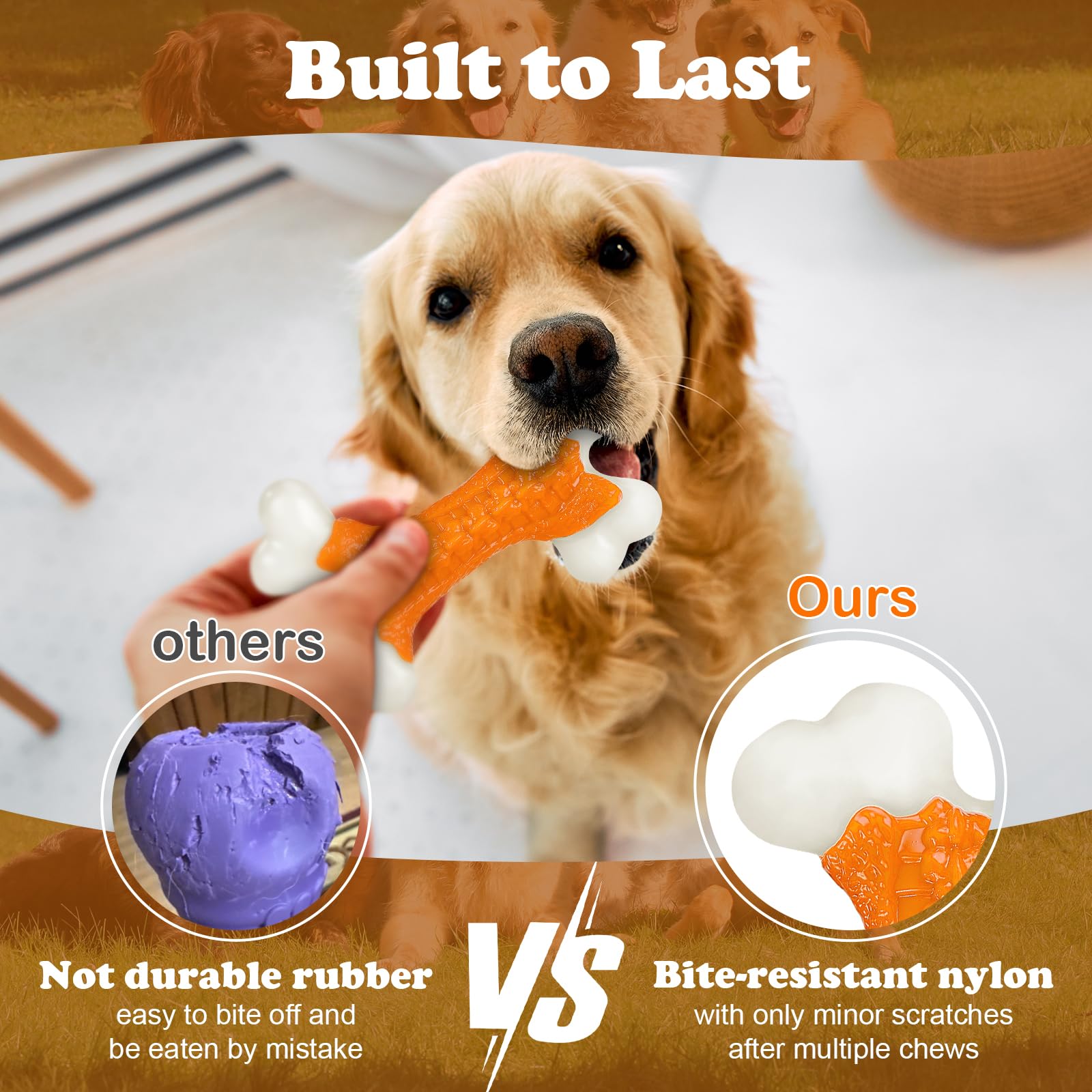 Kseroo nylon-puppy-teething-chew soothes gums during teething sessions