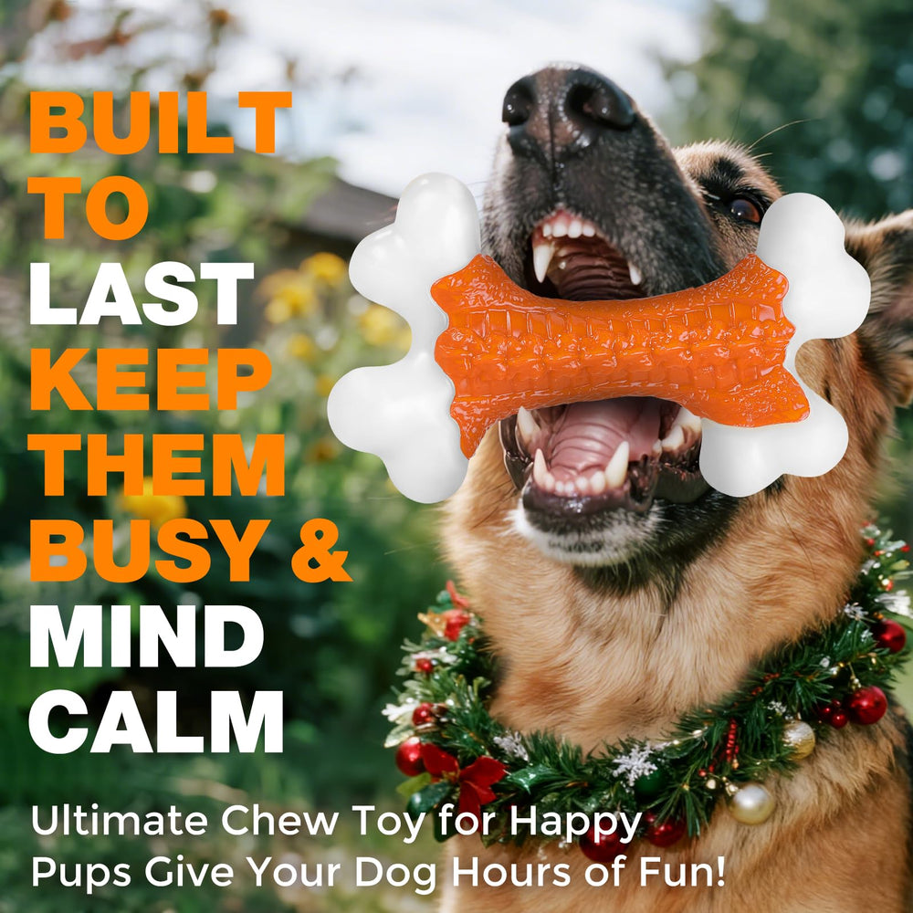 Kseroo nylon-teething-toy-dogs demonstrates durable chewing for teething dogs.