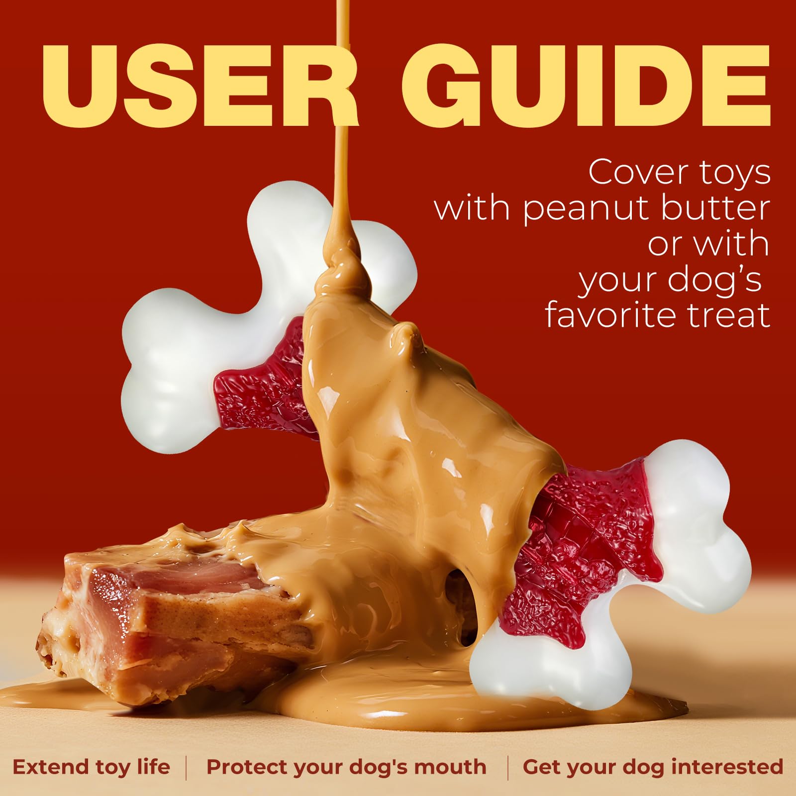 Kseroo teething toy for large dogs in action