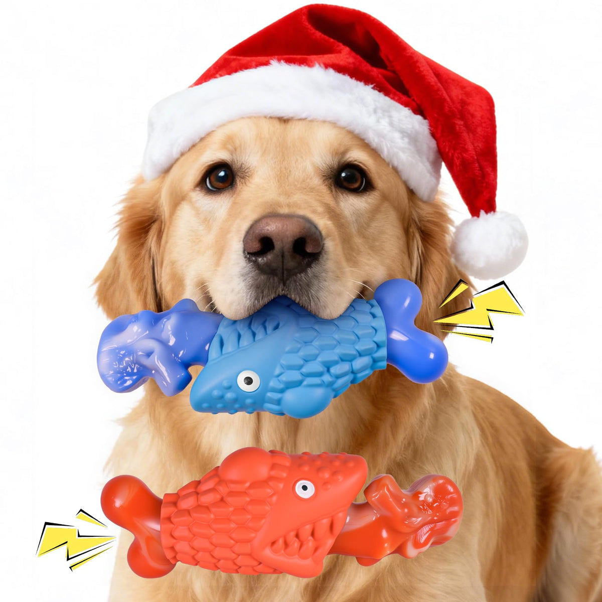 Kseroo Tough Dog Toy Pack—two durable chew toys ready for hours of chewing with large breeds.