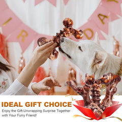 Kseroo varied shapes nylon dog chews provide mental stimulation during chew sessions.