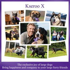 KSEROO X bacon-flavor chew toy for giant dogs invites enthusiastic chewing sessions.