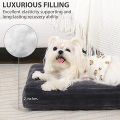 KSIIA kennel bed shows anti-slip bottom to stay in place during use.