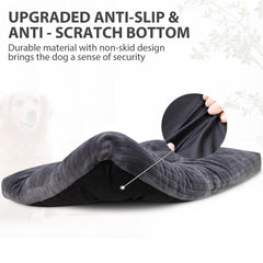 KSIIA dog crate bed vacuum-packed for easy shipping and quick expansion