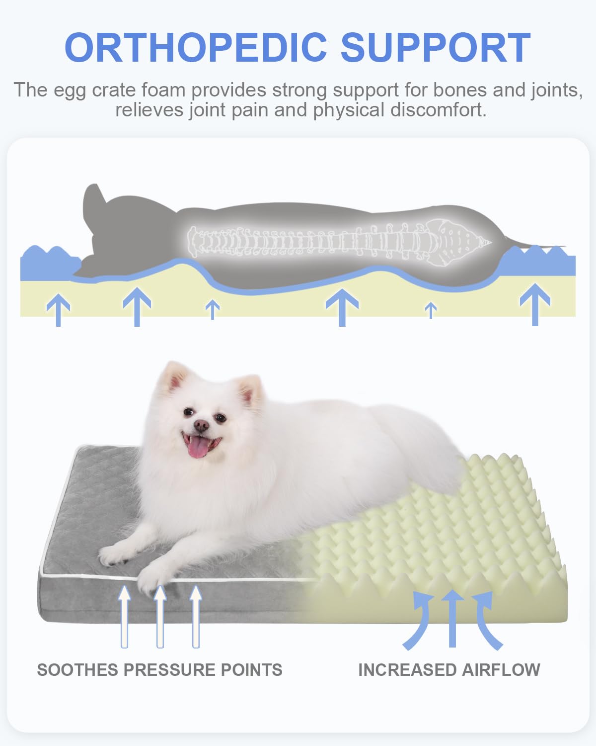 KSIIA removable cover with L-shaped zipper for easy washing