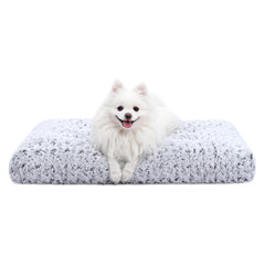 KSIIA washable dog bed rose velvet close-up for cozy naps