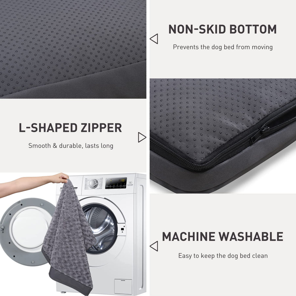 KSIIA non-slip bottom reduces bed movement for calmer pets.