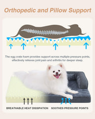 KSIIA bed with waterproof removable cover for easy cleanup after drool or accidents.