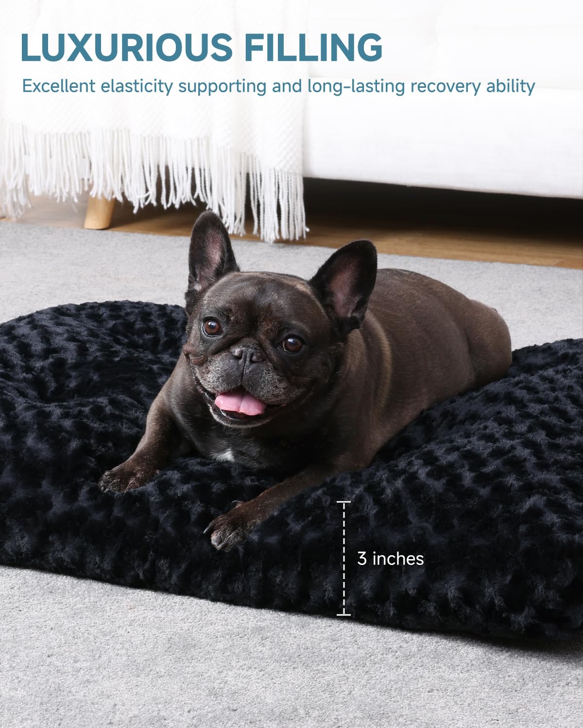 KSIIIA Anti-slip bottom keeps bed secure during crate use