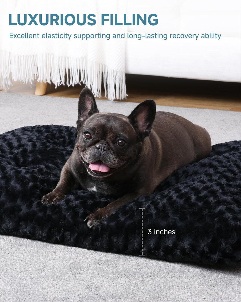 KSIIIA Anti-slip bottom keeps bed secure during crate use