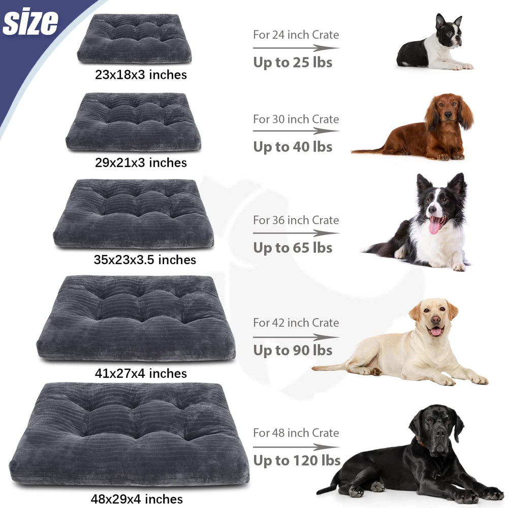 KSIIA dog crate bed 29x21 inches fits dogs up to 40 lbs.