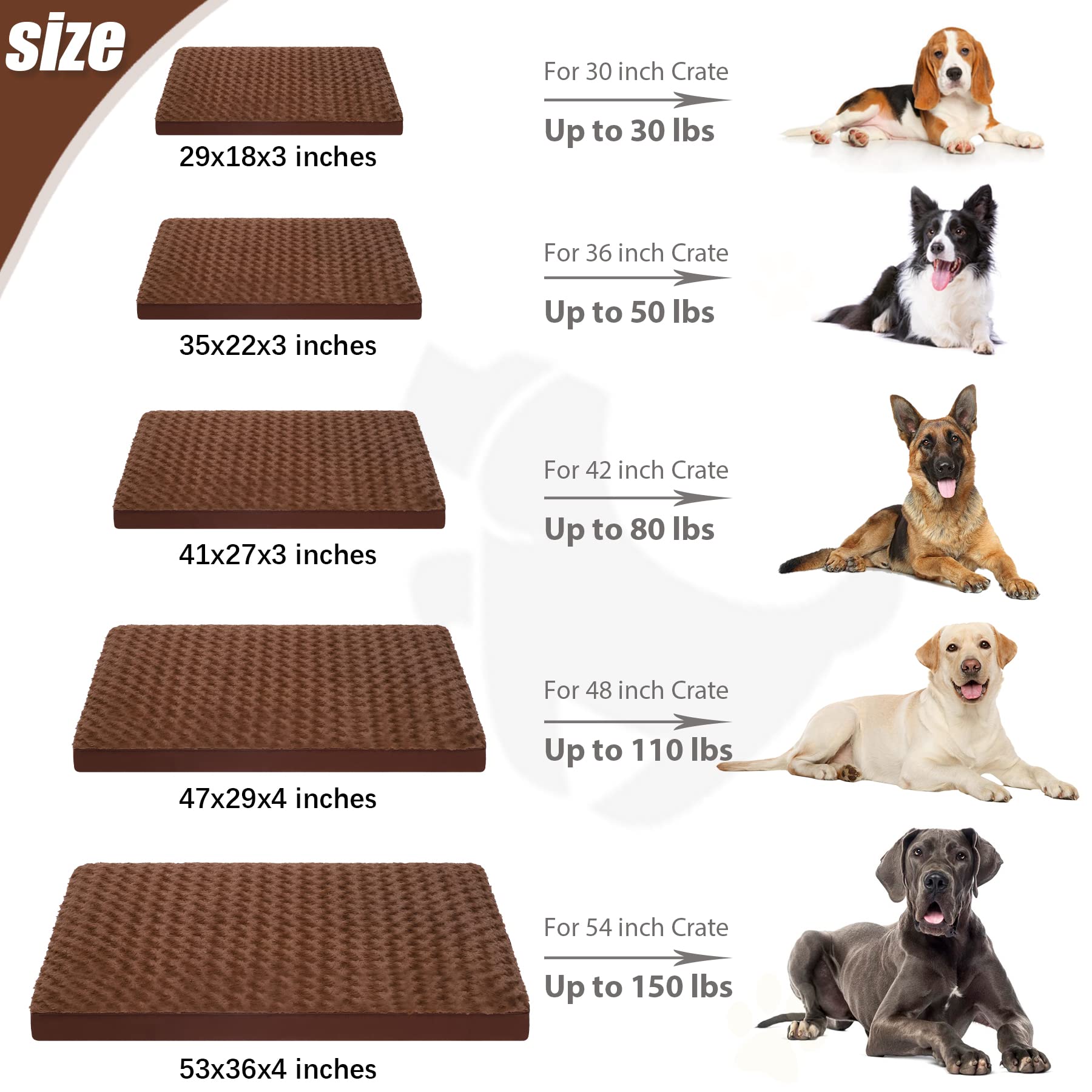 KSIIA dog crate bed washable cover simplifies cleaning and maintenance.