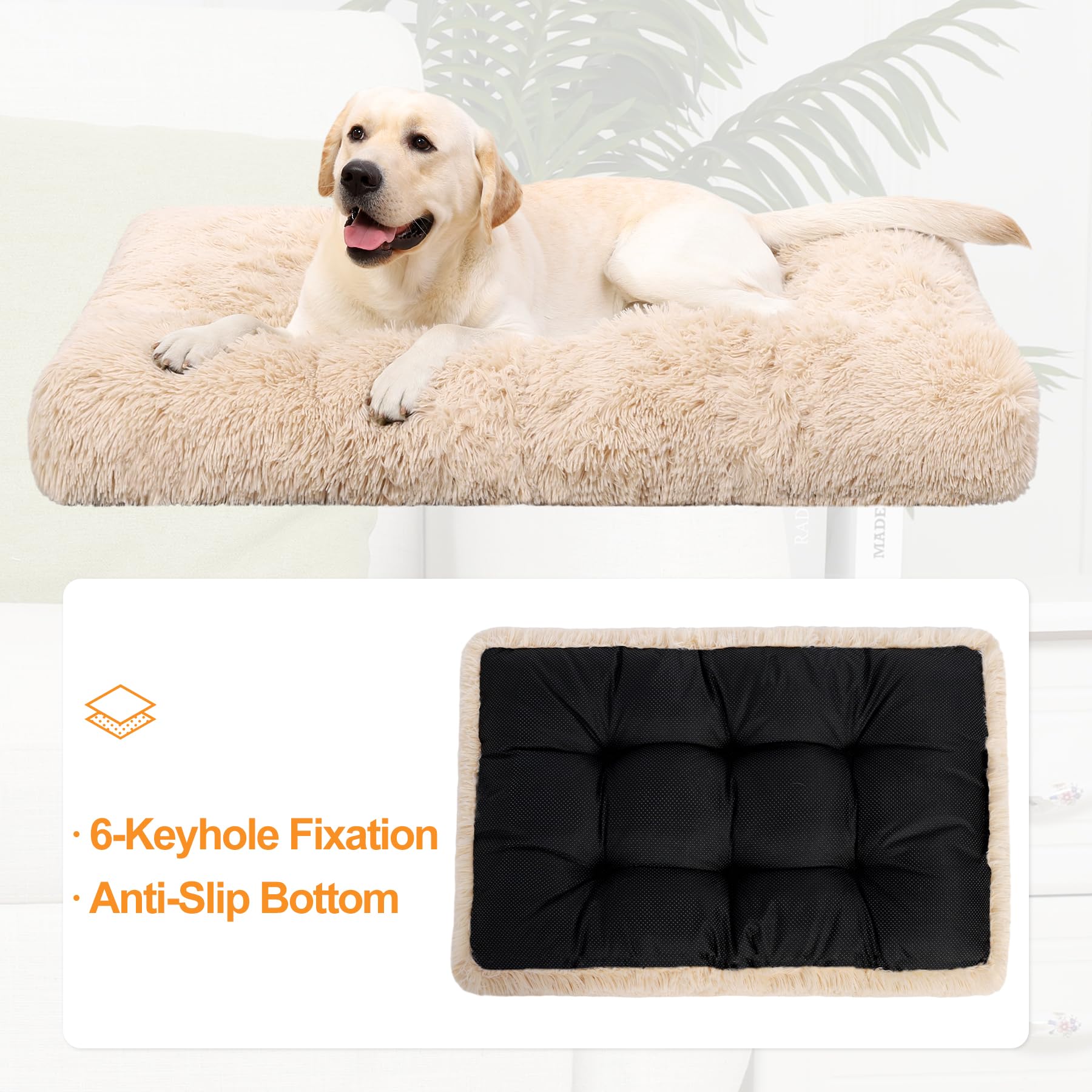 KSIIA washable kennel pad ready for easy cleaning after messes