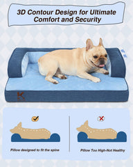 KSIIIA elevated edge headrest and support for rising dogs