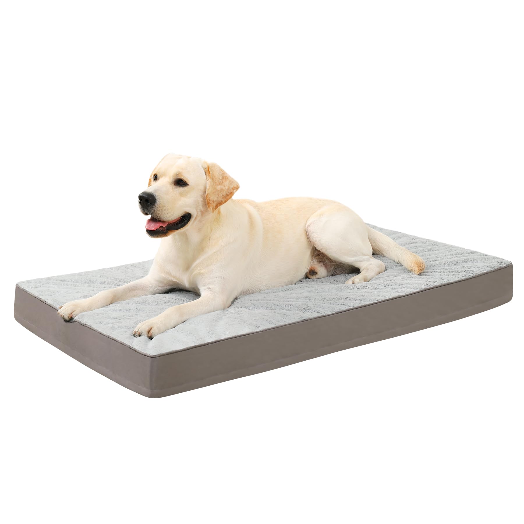 KSIIA orthopedic dog bed with egg crate foam supports joints and promotes restful sleep