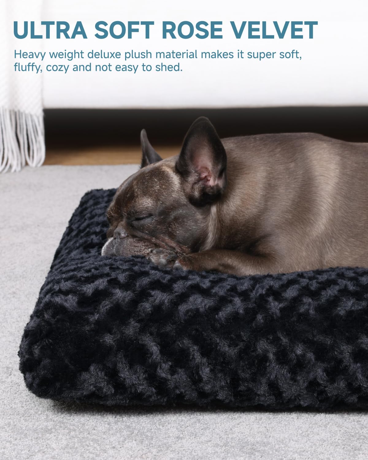 KSIIIA Rose Velvet close-up highlighting ultra-soft plush for cozy naps