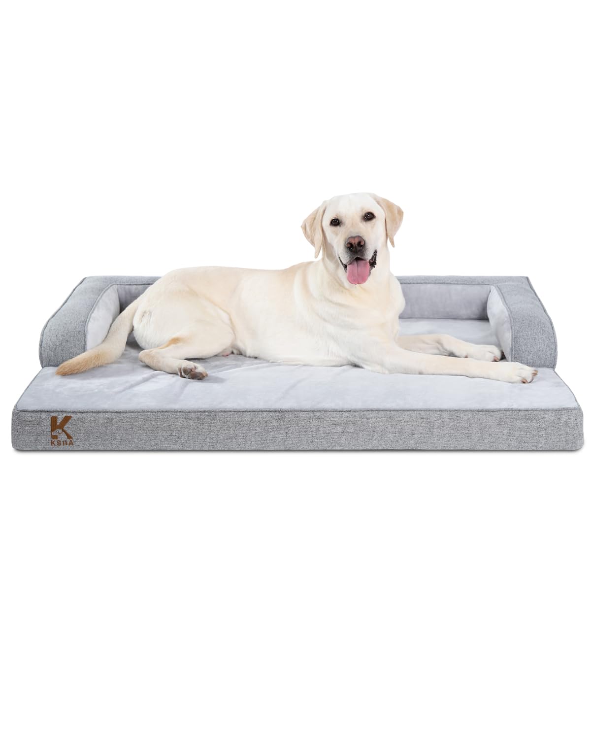 KSIIA washable dog bed XXL orthopedic with supportive foam