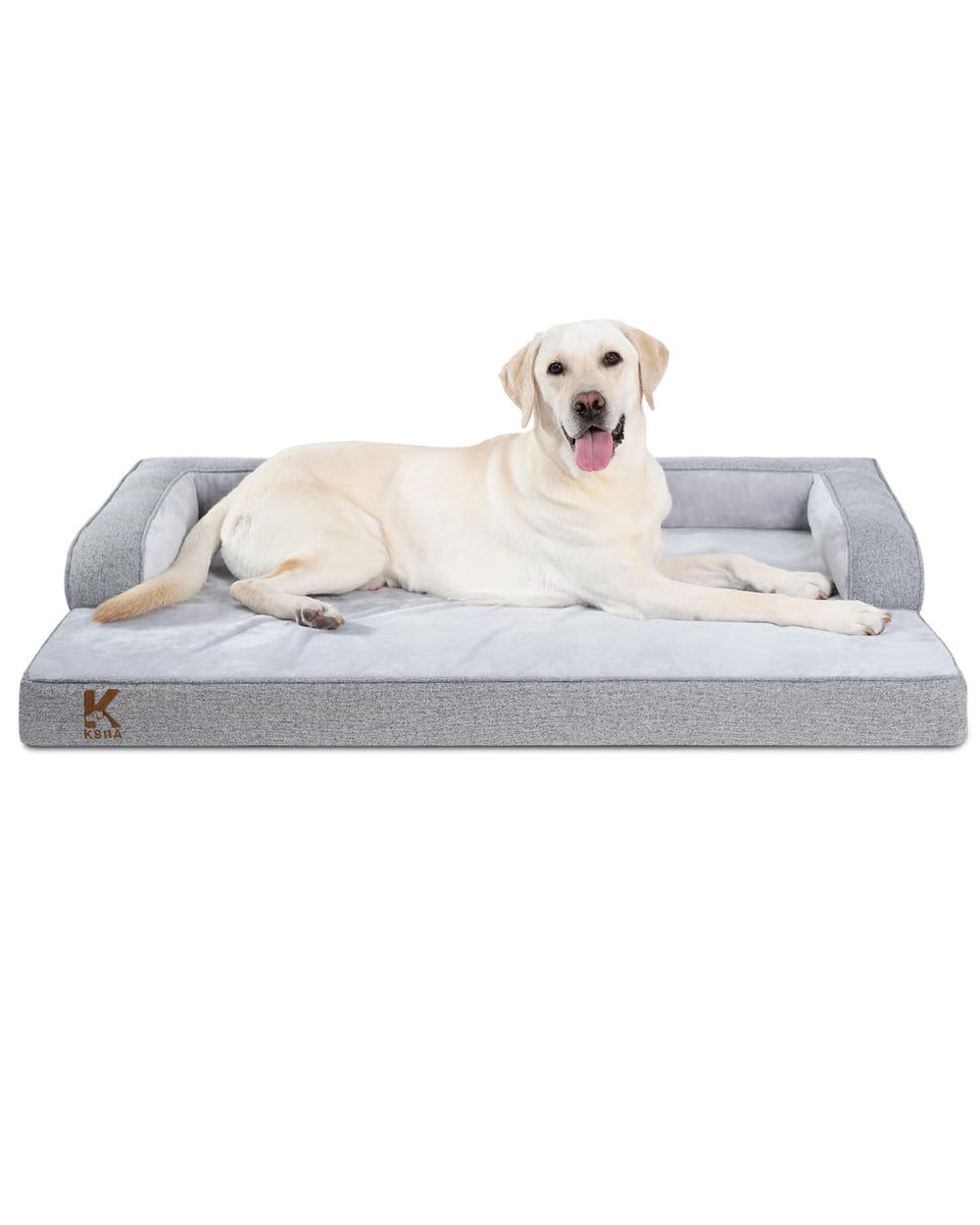 KSIIA washable dog bed XXL orthopedic with supportive foam