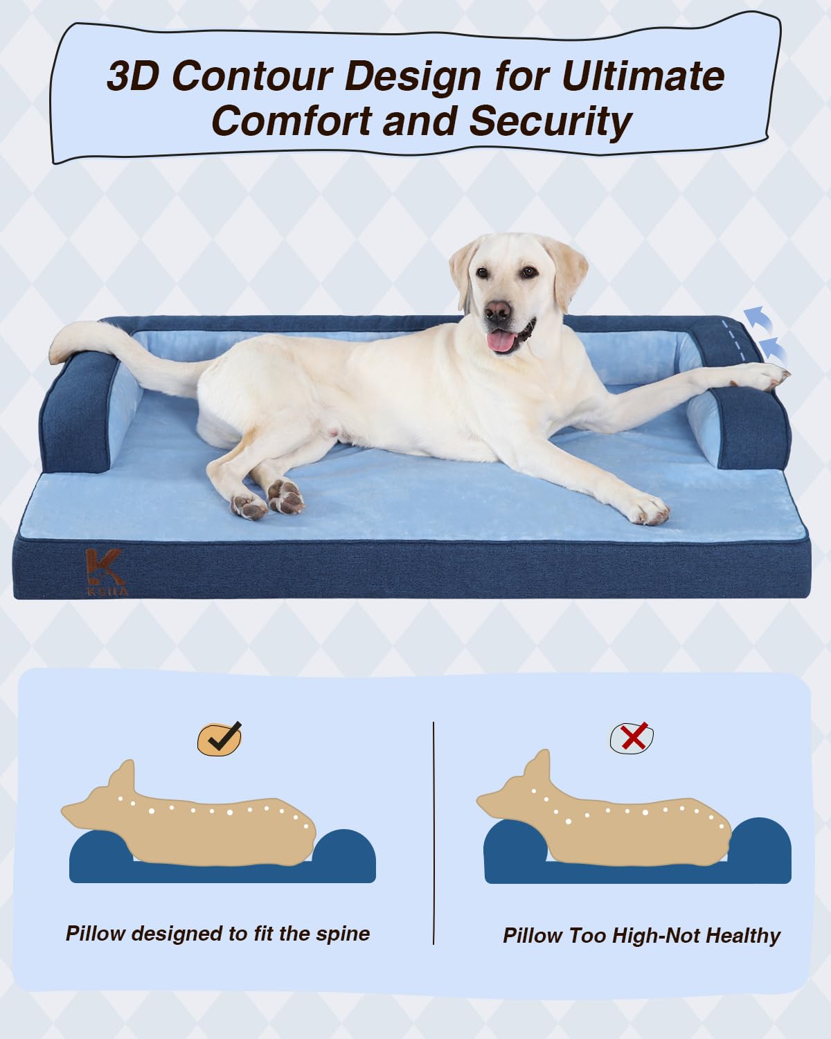 KSIIA waterproof removable cover demonstrates easy cleaning and hygiene.