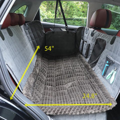 Ksiliup backseat extender compatible dog bed black keeps upholstery clean during drives.