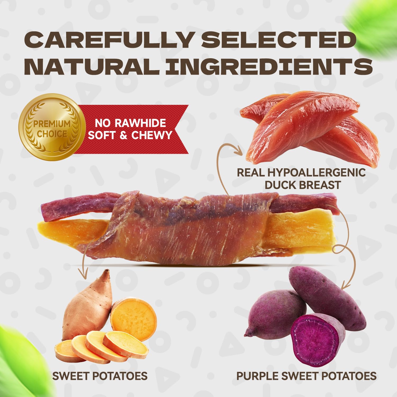 KUADELRO duck-jerky-training-treats chewy bite aids training rewards.