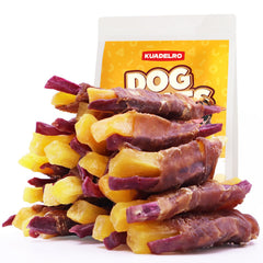 KUADELRO duck-wrapped-sweet-potato-treats protein-rich snack for lean muscles.