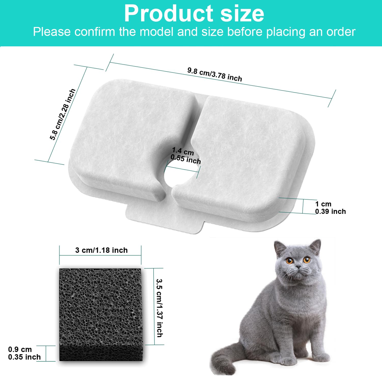 KuangBiao pre-filter sponges help reduce impurities and extend pump life
