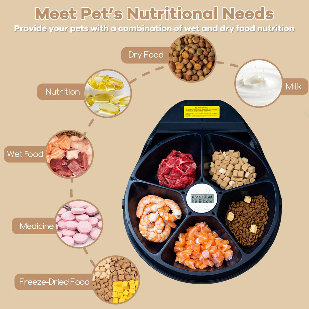 kubvici UBPET feeder easy-clean detachable design reduces mess after meals.