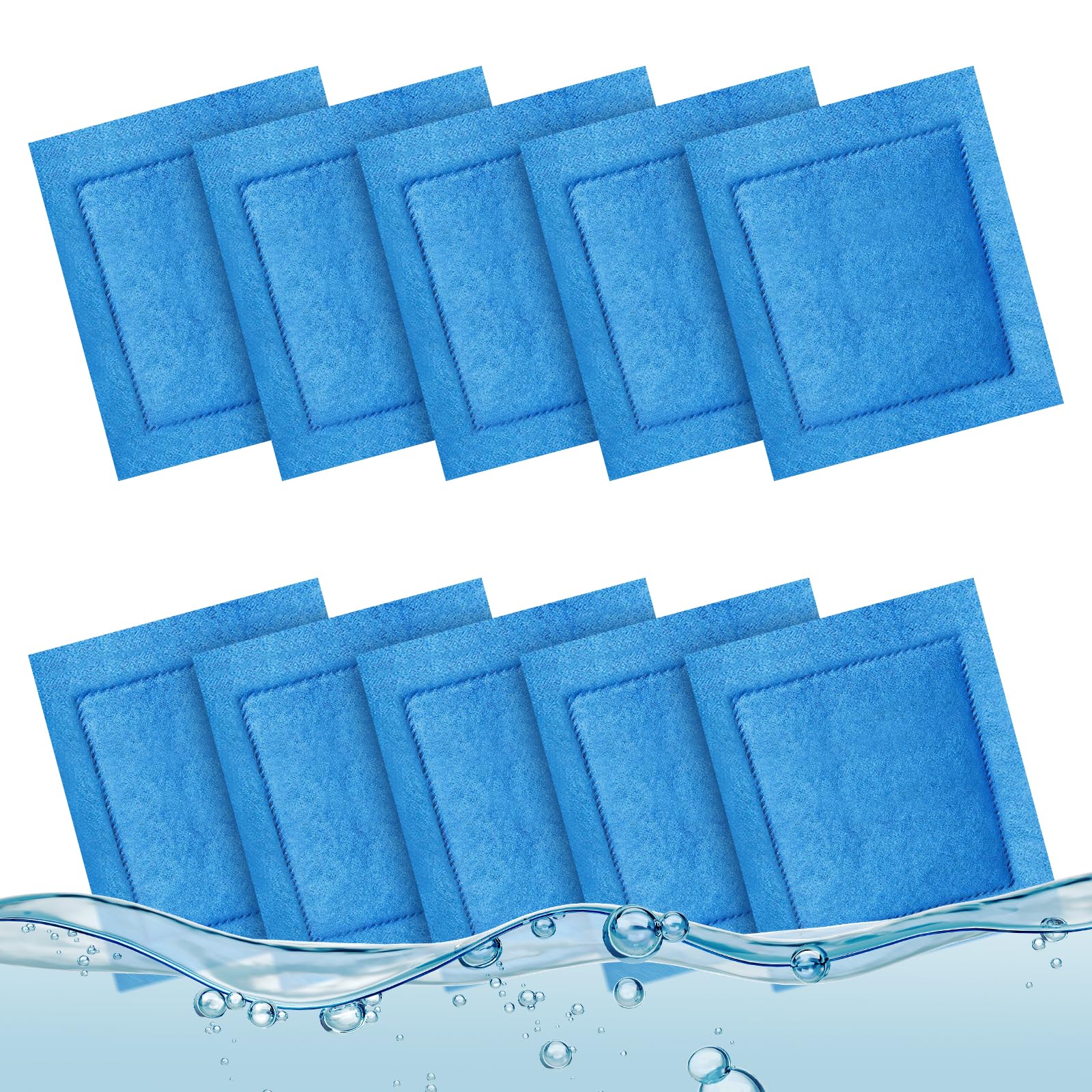 Kucbraly 10-pack aquarium filter cartridges ready for reliable filtration in home aquariums.