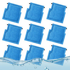 Kucbraly 9-pack assembled aquarium filter cartridge ready-to-install for clean water.