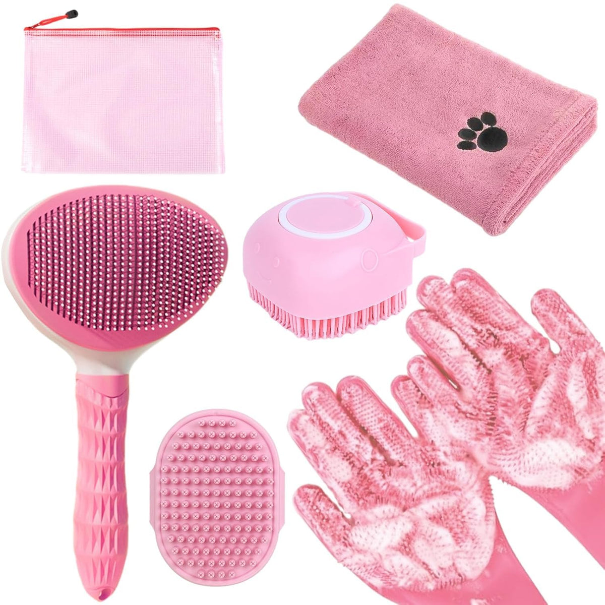 KUEIOX deshedding brush removes loose hair and untangles coats