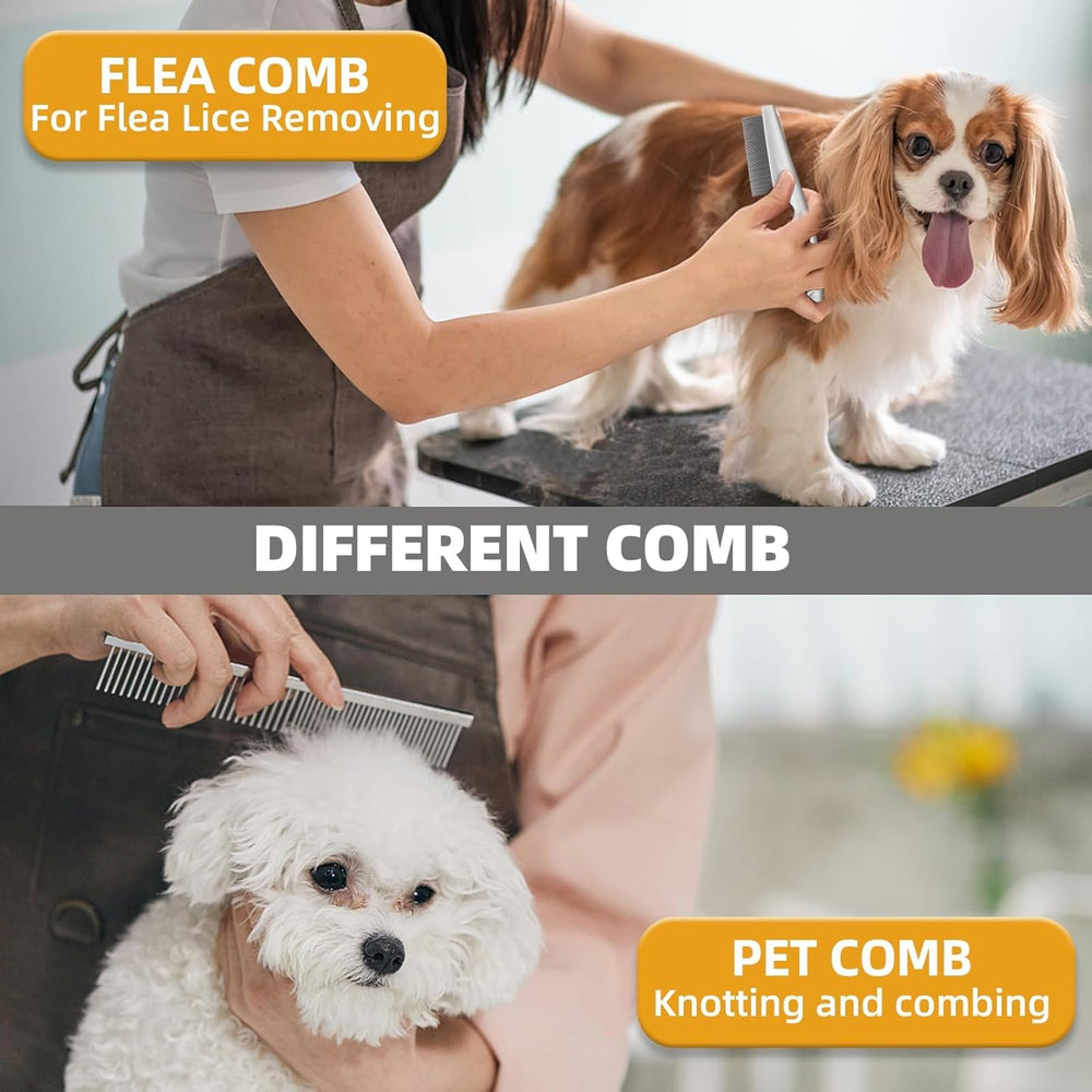 KUEIOX flea comb helps spot fleas during grooming.