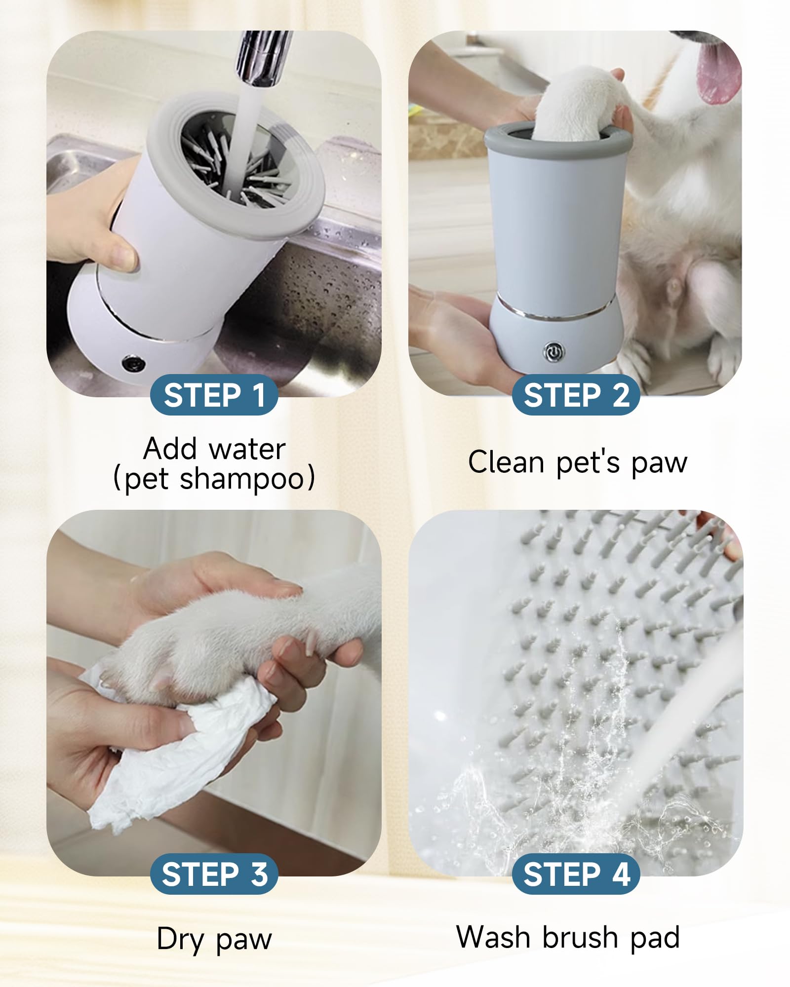 KUEIOX reusable inner brush doubles as a bath brush