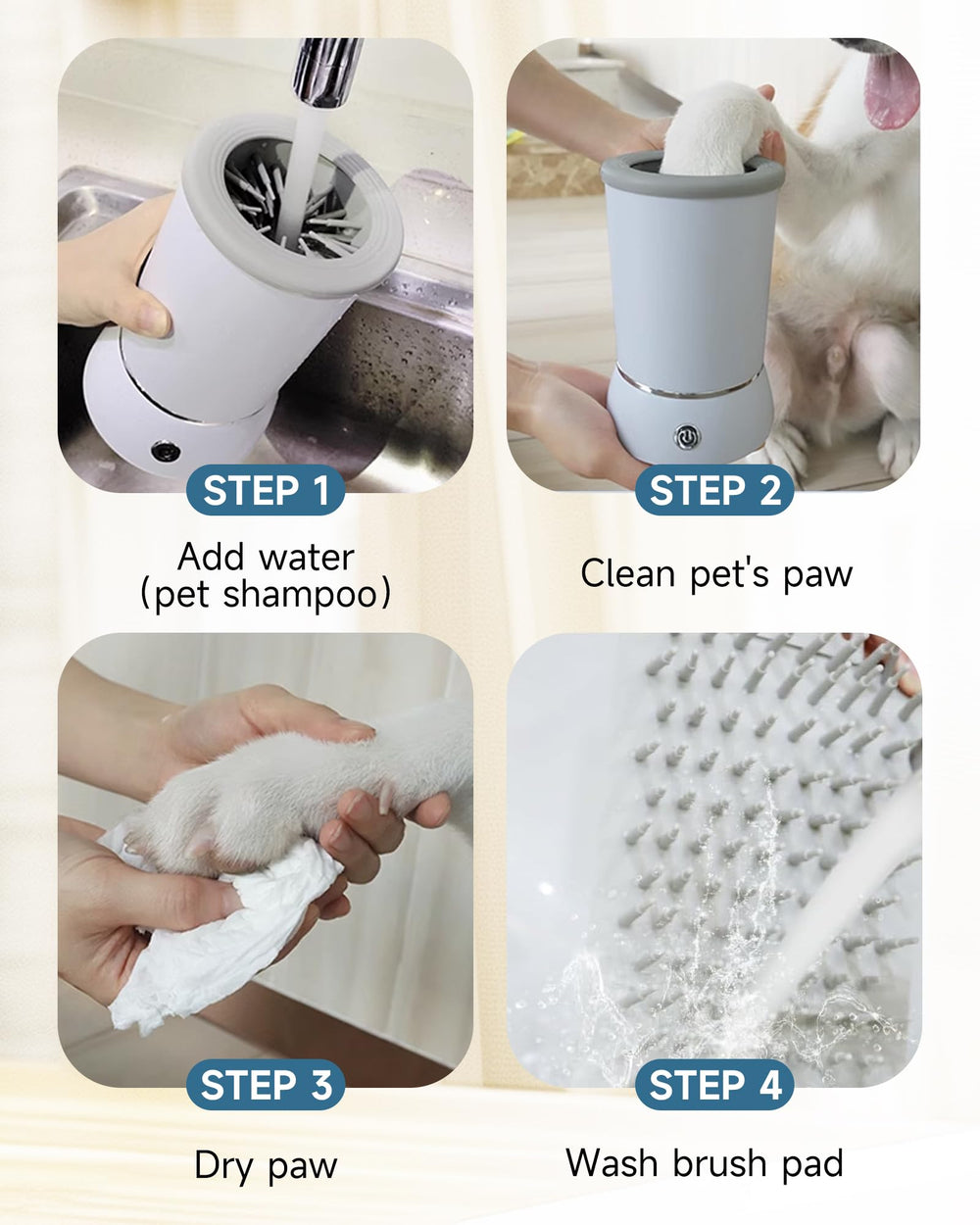 KUEIOX reusable inner brush doubles as a bath brush