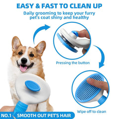 KUEIOX shampoo-dispensing brush creates rich lather for faster, gentler baths.