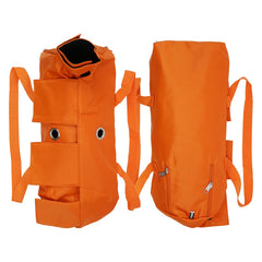 Kukaster Pet Cat Restraint Bag orange side view showing spacious interior