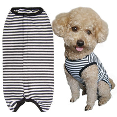 Kukaster Pet dog recovery suit back view protects wounds and supports gentle healing.