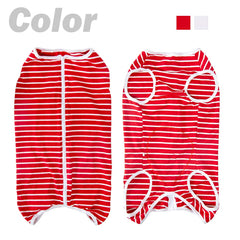 Kukaster Pet recovery suit belly-cutout enables easy pees for male dogs.