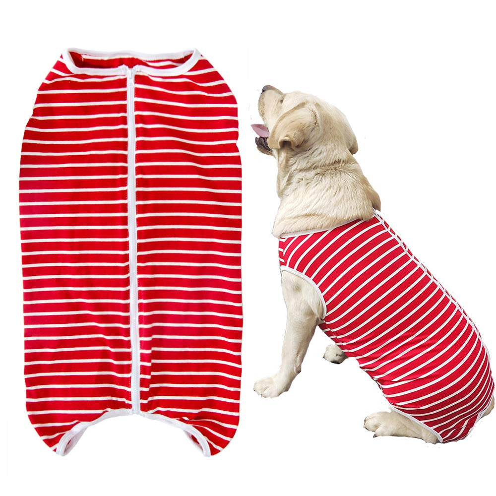 Kukaster Pet dog recovery suit full-body view showing coverage and comfort