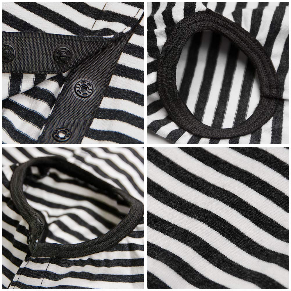 Kukaster Pet recovery shirt close-up stitching and breathable fabric for comfort.