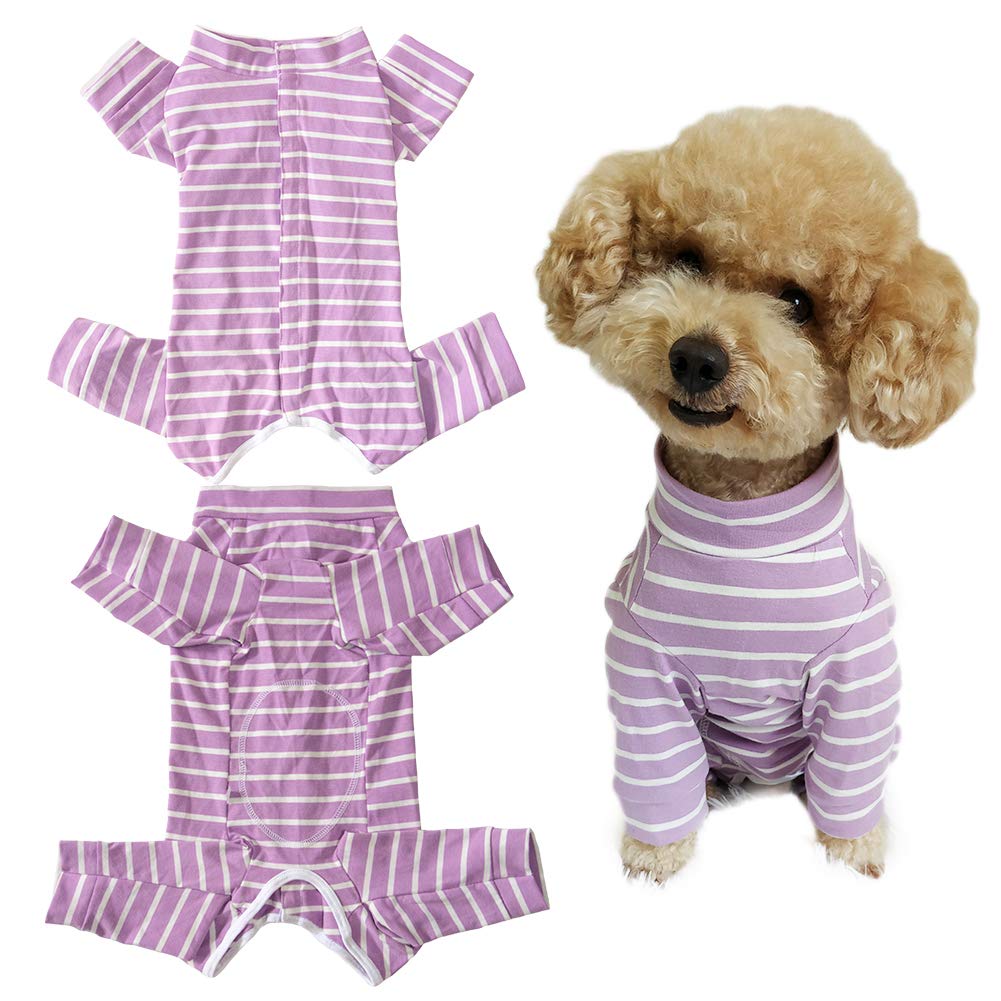 Kukaster Pet dog recovery suit back view shows full coverage for wound protection