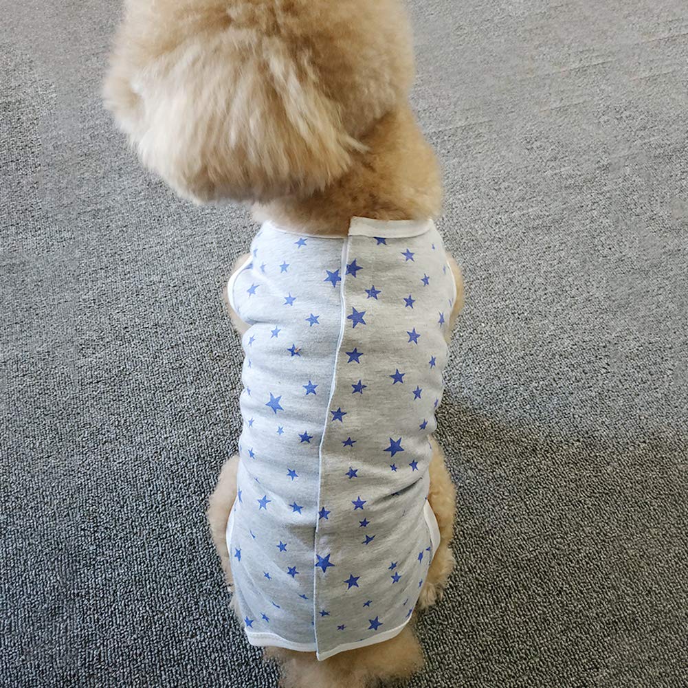 Kukaster Pet recovery suit on-dog worn delivers calm, comfortable coverage indoors.