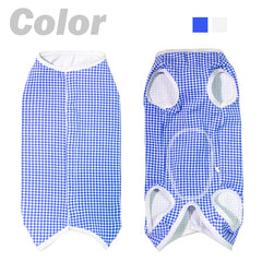Kukaster Pet recovery suit belly opening designed for male dogs to pee without removal