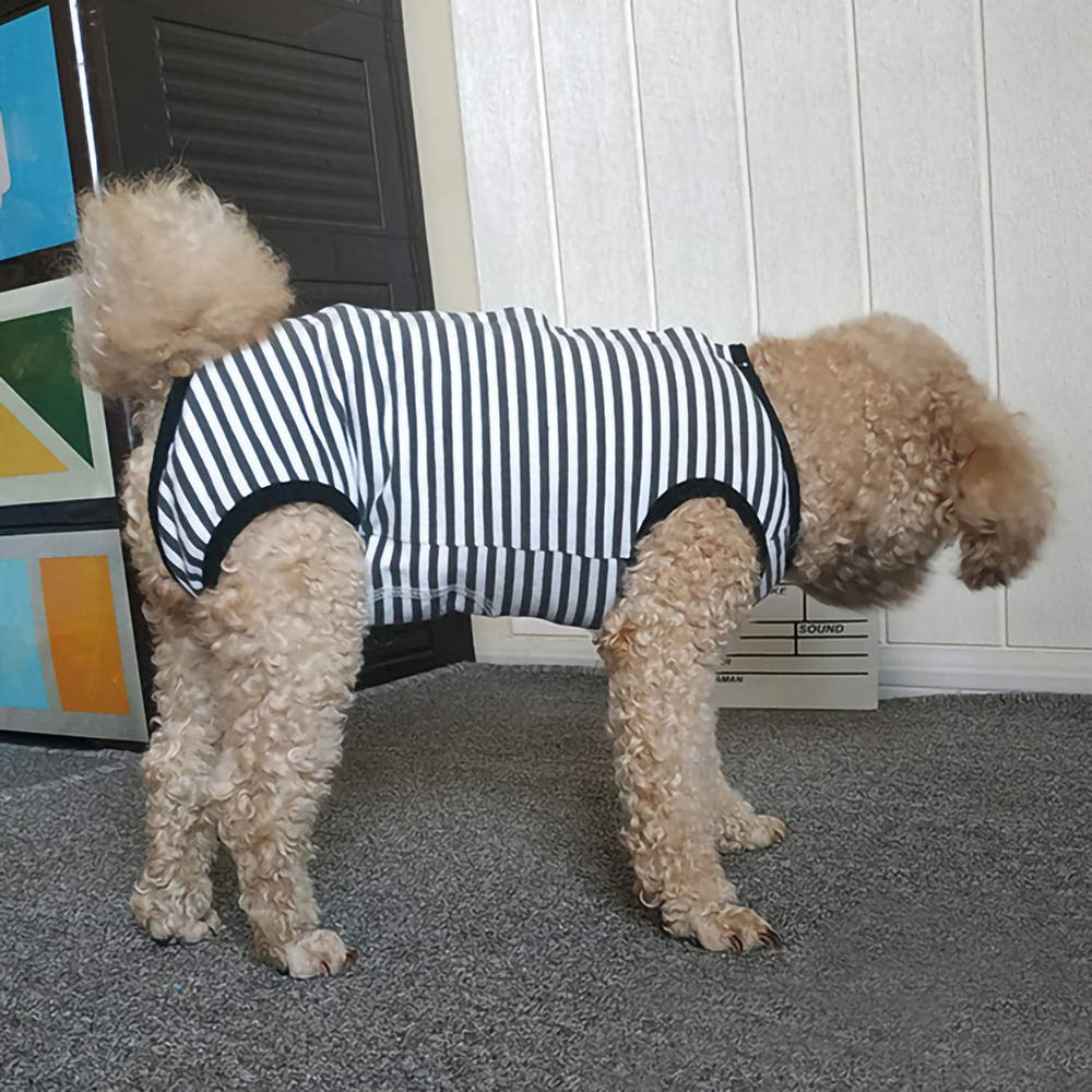 Kukaster Pet recovery suit back-side snap buttons simplify wearing and security.